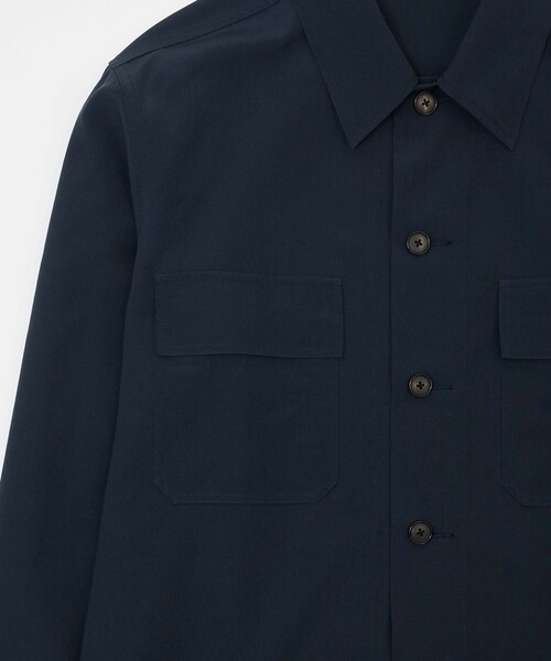 ADAM ET ROPE'(アダムエロペ)の「TRUCKER SHIRT JACKET(その他アウター・メンズ・ブラック/ネイビー・L/S/M)」の8枚目の写真