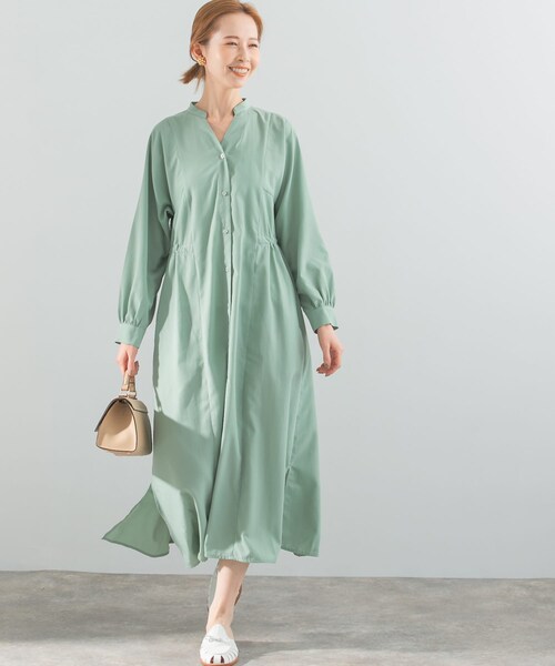 URBAN RESEARCH ROSSO（アーバンリサーチロッソ）の「パネルデザインシャツワンピース（ワンピース・レディース・MINT/STRIPE/NAVY・FREE）」の4枚目の写真