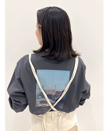 Ungrid | バックフォトプリントロングスリーブTee(Tシャツ/カットソー)