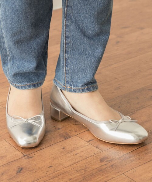 URBAN RESEARCH Sonny Label（アーバンリサーチサニーレーベル）の「メタリックヒールバレエシューズ（バレエシューズ・レディース・ブラック/ゴールド/シルバー・36/37/38）」の10枚目の写真