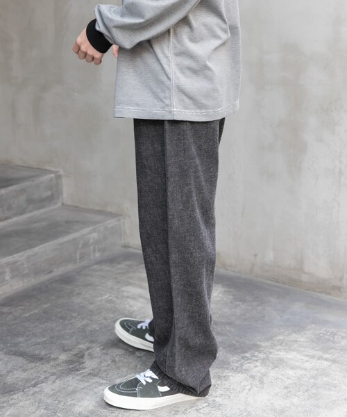 URBAN RESEARCH DOORS(アーバンリサーチドアーズ)の「FORK&SPOON 綿麻デニム5ポケットパンツ(デニムパンツ・メンズ・BLACK/ONEWASH・4/5)」の6枚目の写真