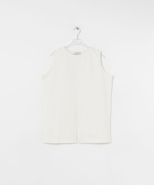LAATO（ラート）の「slit no sleeve tee（タンクトップ・レディース・パール/クレイ・FREE）」の15枚目の写真