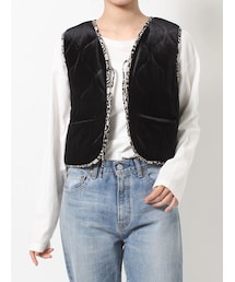 Ungrid | リバーシブルベロアベスト(ベスト)