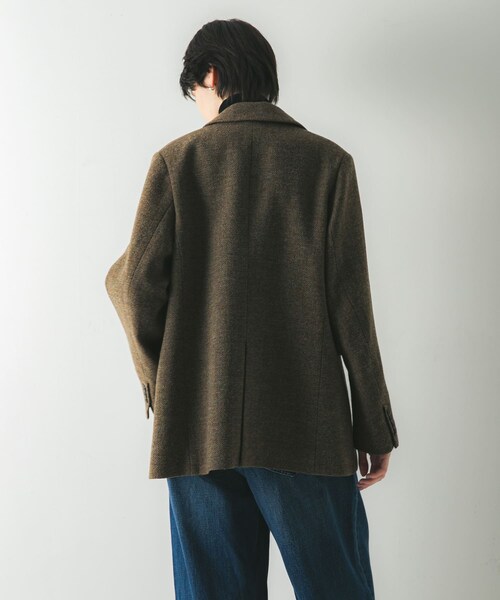 URBAN RESEARCH(アーバンリサーチ)の「ブリティッシュウールツイードジャケット(テーラードジャケット・レディース・L.GRAY/KHAKI・36/38)」の22枚目の写真
