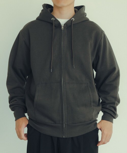 ITEMS URBANRESEARCH（アイテムズ アーバンリサーチ）の「Healthknit　Classic Sweat Zip Hoodie（パーカー・メンズ・BLU/ASH GRY/GRN/RED/F.BLK・M/L/XL）」の9枚目の写真