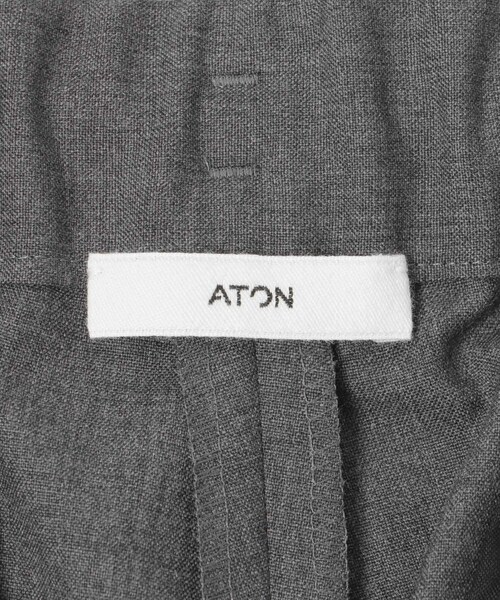 URBAN RESEARCH（アーバンリサーチ）の「ATON　WOOL TROPICAL TAPERED PANTS（その他パンツ・メンズ・303 T.GRAY/005 BLK・4/6）」の17枚目の写真