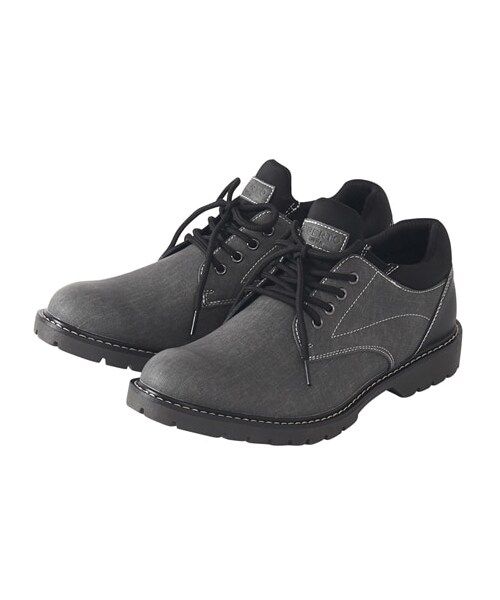 nissen（ニッセン）の「デニムライクカジュアルシューズ　LiBERTO　EDWIN（リベルトエドウイン）（バレエシューズ・メンズ・グレー/ネイビー・25.0cm/25.5cm/26.0cm/26.5cm/27.0cm/28.0cm）」の3枚目の写真