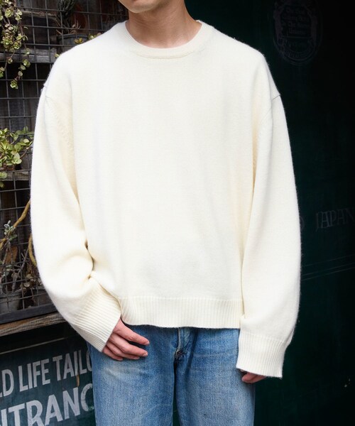 【cantate/カンタータ】Fine Wool Cashmere Sweater