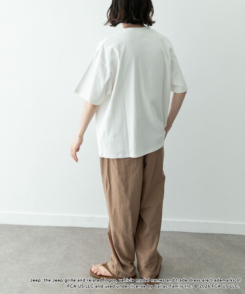URBAN RESEARCH Sonny Label（アーバンリサーチサニーレーベル）の「JEEP ロゴショートスリーブTシャツ（Tシャツ/カットソー・メンズ・オフ/チャコール/レッド・M/L）」の9枚目の写真