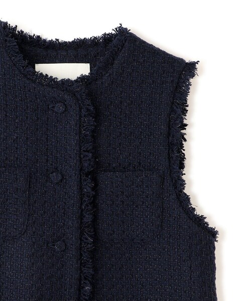 ROPE'(ロペ)の「ミックスツイードジレベスト/26SS(ベスト・レディース・ブラック系/オフホワイト/ネイビー・F)」の14枚目の写真