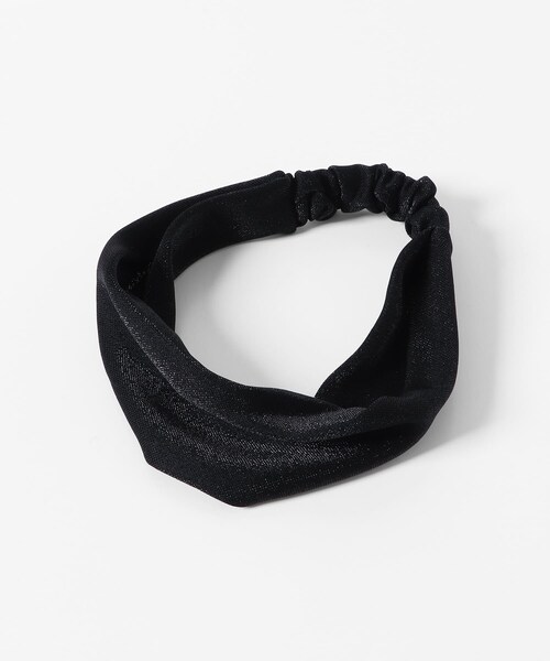 URBAN RESEARCH Sonny Label（アーバンリサーチサニーレーベル）の「ラメヘアターバン（ヘアバンド・レディース・ブラック/グレー・one）」の7枚目の写真