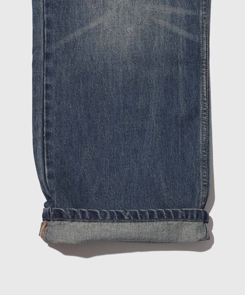 ADAM ET ROPE'(アダムエロペ)の「【CODA/コーダ】INDIGO VINTAGE WASHED DISTRESSED BREAK CUT FLARED JEANS(デニムパンツ・メンズ・ブルー系・0/1/2)」の10枚目の写真