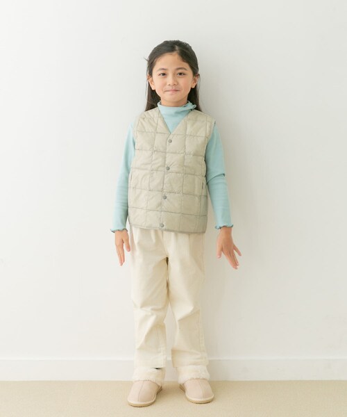 URBAN RESEARCH DOORS(アーバンリサーチドアーズ)の「TAION V-NECK BUTTON DOWN VEST(KIDS)(ダウンジャケット/コート・キッズ・ICEGRAY/BLACK/BEIGE・110/120/130/140)」の7枚目の写真