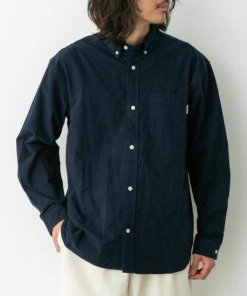URBAN RESEARCH Sonny Label（アーバンリサーチサニーレーベル）の「シャギーオックスボタンダウンシャツ（シャツ/ブラウス・メンズ・オフ/グレー/ネイビー/グレーチェック・M/L/XL）」の17枚目の写真