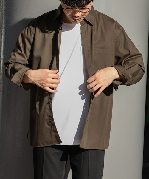 URBAN RESEARCH ROSSO(アーバンリサーチロッソ)の「『防シワ/防臭』アーバンリラックスブロードシャツ(シャツ/ブラウス・メンズ・WHITE/NAVY/BLUE/KHAKI/SAX/CHARCOAL・S/M/L/XL)」の3枚目の写真