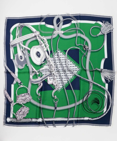 URBAN RESEARCH ROSSO（アーバンリサーチロッソ）の「manipuri　88ジョッキー（バンダナ/スカーフ・レディース・green/turquoise・FREE）」の4枚目の写真