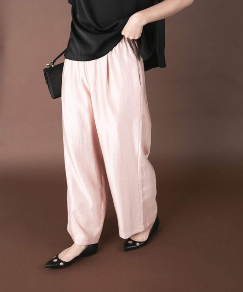 URBAN RESEARCH ROSSO（アーバンリサーチロッソ）の「ブライトツイルイージーパンツ（その他パンツ・レディース・PINK/BLACK・FREE）」の22枚目の写真