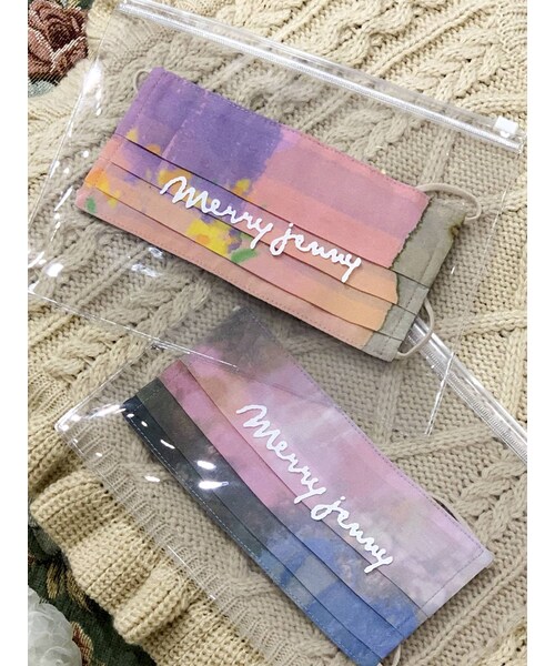 merry jenny（メリージェニー）の「nuanceプリーツマスク（マスク・レディース・ピンク/グリーン/ラベンダー・F）」の11枚目の写真