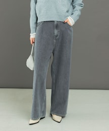 URBAN RESEARCH ROSSO | CHIGNON　シンチバックデニムワイドパンツ(デニムパンツ)