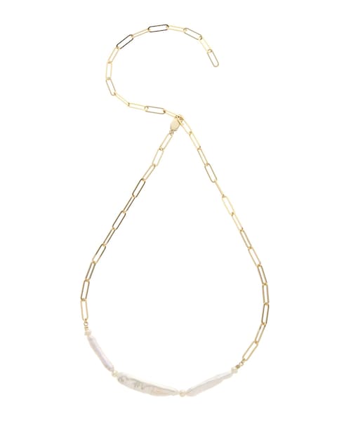 ELENDEEK（エレンディーク）の「STICK PEARL NECKLACE（ネックレス・レディース・シルバー/ゴールド・F）」の5枚目の写真