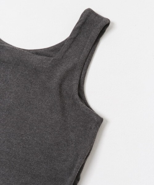 KBF（ケイビーエフ）の「ピーチスキン2WAYタンクトップ（タンクトップ・レディース・OFF/CHARCOAL/BLACK・One）」の22枚目の写真