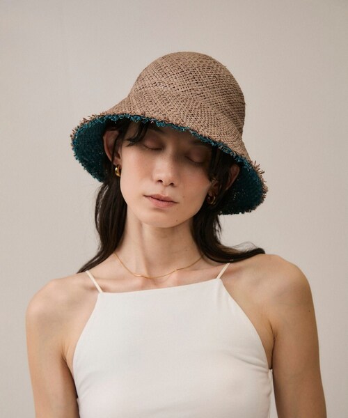 ADAM ET ROPE'(アダムエロペ)の「【La Maison de Lyllis(メゾンドリリス)】 LAPAZ / ラパス(ハット・レディース・キナリ系/ブラウン系・F)」の4枚目の写真