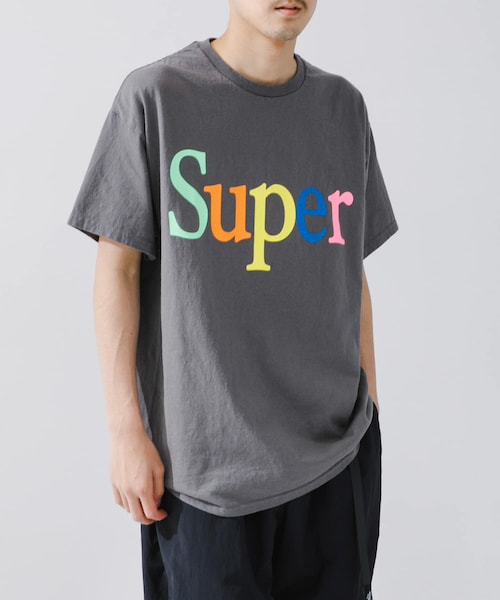 URBAN RESEARCH(アーバンリサーチ)の「SUPERMARKET SMアップルTシャツ(Tシャツ/カットソー・メンズ・WHITE/ASH/BLACK/CHARCOAL・L/XL)」の4枚目の写真