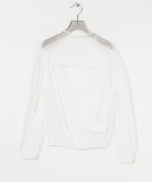URBAN RESEARCH（アーバンリサーチ）の「AMOMENTO　SHEER LACE MOCK NECK TOP（Tシャツ/カットソー・レディース・BLACK/WHITE・0）」の4枚目の写真