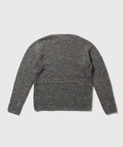 ADAM ET ROPE'(アダムエロペ)の「【AURALEE/オーラリー】LOW-GAUGE HOMESPUN TWEED KNIT P/O(ニット/セーター・メンズ・ライトグレー/ダークブラウン・3/4)」の16枚目の写真