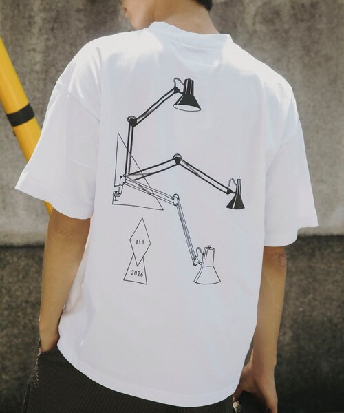 URBAN RESEARCH（アーバンリサーチ）の「Acy　LIGHT TEE（Tシャツ/カットソー・メンズ・WHITE/NAVY・L/XL）」の4枚目の写真