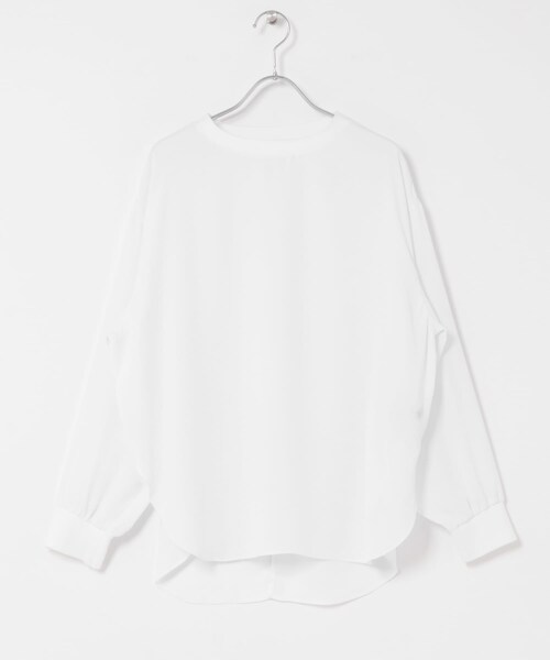 URBAN RESEARCH ROSSO（アーバンリサーチロッソ）の「リブドッキングセミシアープルオーバー（Tシャツ/カットソー・レディース・WHITE/BLACK・Free）」の3枚目の写真