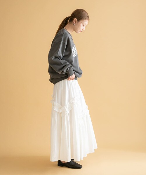 URBAN RESEARCH Sonny Label（アーバンリサーチサニーレーベル）の「GEM SPORTSWEAR　クルーネックロゴスウェット（スウェット・レディース・スミクロ/オートミール/ネイビー・M/L）」の11枚目の写真