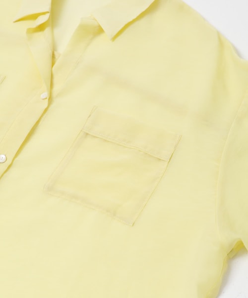 URBAN RESEARCH ROSSO（アーバンリサーチロッソ）の「シアースキッパーシャツ（シャツ/ブラウス・レディース・OFF/BLACK/SAX/YELLOW・Free）」の16枚目の写真