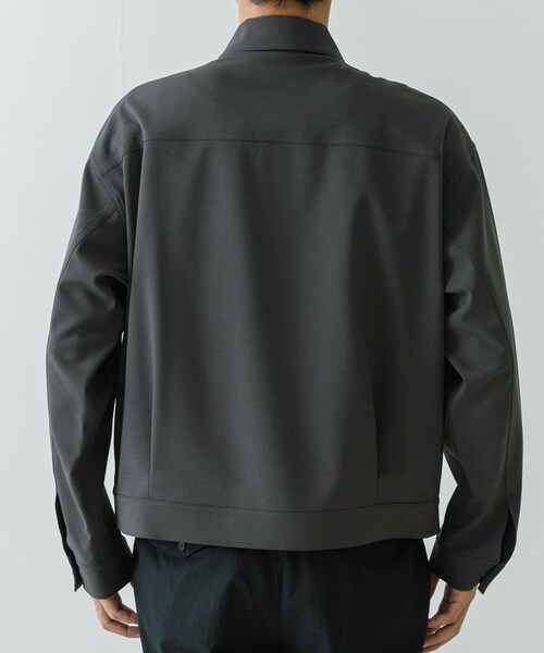 URBAN RESEARCH（アーバンリサーチ）の「ANOTHER OFFICE　Habana Trucker Jacket（テーラードジャケット・メンズ・Alloy-Gray・1/2/3）」の9枚目の写真