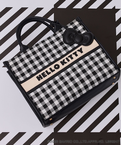 VIS（ビス）の「【HELLO KITTY×VIS】リボンチャームトートバッグ（トートバッグ・レディース・ブラック/ブラック系・F）」の13枚目の写真