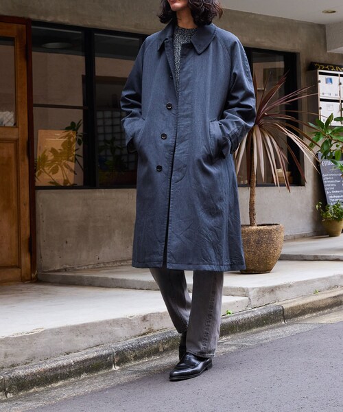 ADAM ET ROPE'（アダムエロペ）の「【AMC】Stefan（ステンカラーコート・メンズ・グレー・44/46/48）」の4枚目の写真