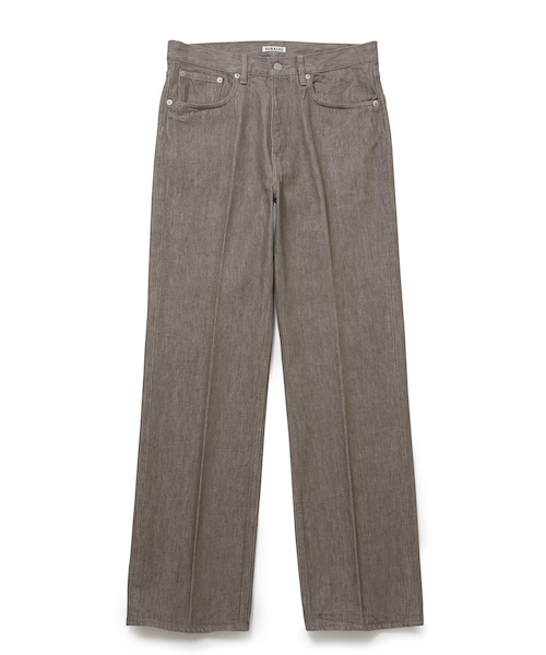 ADAM ET ROPE'(アダムエロペ)の「【AURALEE】HARD TWIST BROWN DENIM 5P PANTS(デニムパンツ・メンズ・ブラウン・M/S/XS)」の1枚目の写真
