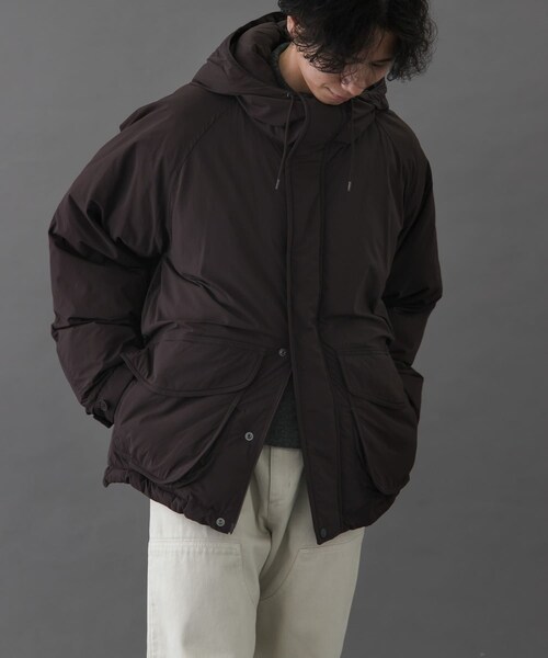 URBAN RESEARCH DOORS(アーバンリサーチドアーズ)の「FORK&SPOON SORONAフーディーブルゾン(ブルゾン・メンズ・BLACK/SAND/BROWN・4/5)」の22枚目の写真