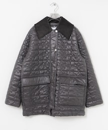 GANNI | GANNI　Shiny Quilt Midi Jacket(ダウンジャケット/コート)
