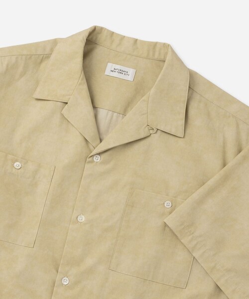Saturdays NYC(サタデーズ ニューヨークシティ )の「Canty Open Collar SS Shirt(シャツ/ブラウス・レディース・チャコール/ライトグレー/ベージュ/ブルー・L/M/S/XL)」の22枚目の写真
