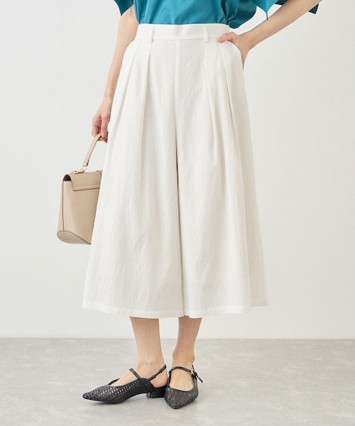 ROPE' PICNIC（ロペピクニック）の「ホワイトレーヨンナイロンガウチョパンツ（スラックス・レディース・ホワイト・L/M/S）」の9枚目の写真