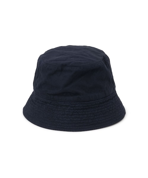 ADAM ET ROPE'（アダムエロペ）の「【AURALEE(オーラリー)】GARMENT-DYED FINX CHINO BUCKET HAT MADE BY KIJIMA TAKAYUKI（ハット・レディース・ホワイト/キナリ/ネイビー・F）」の4枚目の写真