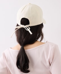 VIS | 【定番人気】バックリボンツイルキャップ(キャップ)