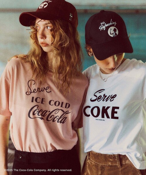 VIS（ビス）の「【Coca-Cola】VIS別注フォト＆ロゴプリントアソートTシャツ（Tシャツ/カットソー・レディース・チャコール/ホワイト/ピンク・F）」の18枚目の写真
