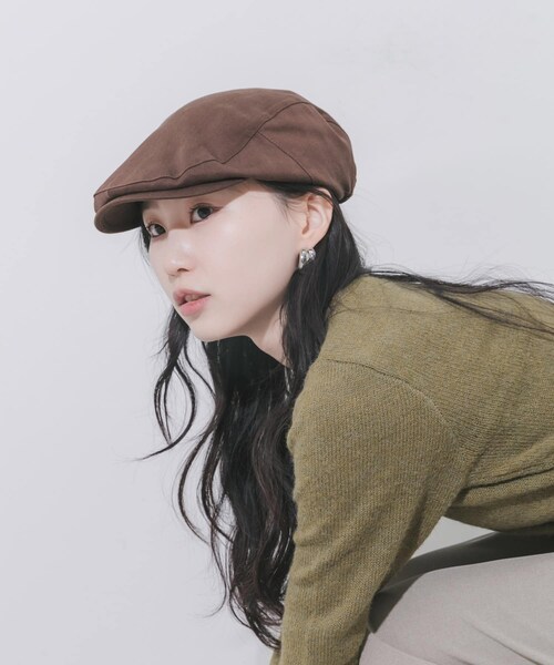 SMELLY（スメリー）の「ドロストハンチング（ハンチング/ベレー帽・レディース・BRN/BLK・-）」の2枚目の写真