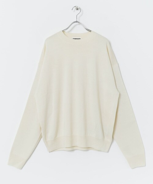URBAN RESEARCH(アーバンリサーチ)の「coupronde イタリアンウールシルクカシミアニット(ニット/セーター・メンズ・BROWN/O RED/ECRU/BLACK・46/48)」の8枚目の写真