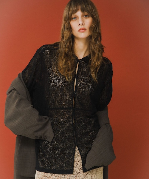 LAATO（ラート）の「melon lace shirts（シャツ/ブラウス・レディース・インク/サブレ/パール・Free）」の3枚目の写真
