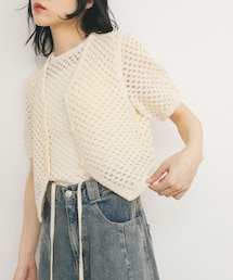 KBF | ループヤーンメッシュベスト(ベスト)