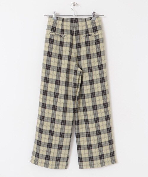 URBAN RESEARCH ROSSO（アーバンリサーチロッソ）の「カラーチェックワイドパンツ（その他パンツ・レディース・BLACK/GREEN・36/38）」の12枚目の写真