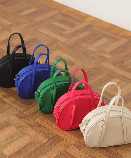 SENSE OF PLACE by URBAN RESEARCH（センスオブプレイスバイアーバンリサーチ）の「ボーリングバッグ（ハンドバッグ・レディース・IVORY/BLACK/GREEN/PINK/BLUE・One/one）」の7枚目の写真
